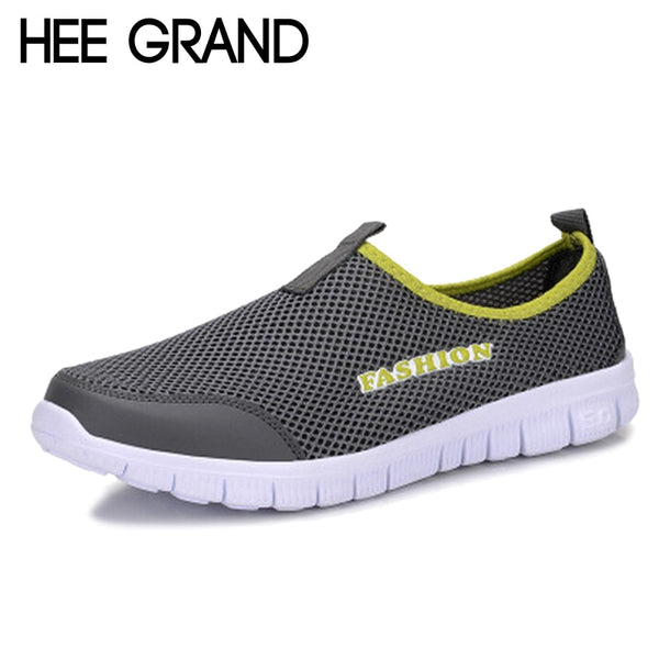 HEE GRAND 2017 Summer Casual Shoes Male Lazy Network Shoes Men Foot Wrapping Breathable Shoes Drop Shipping Size 46 XMR199