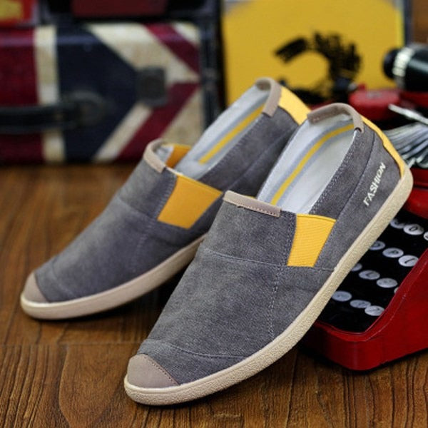 New Alpargatas Canvas Shoes For Men Summer Breathable Fashion Casual Loafers Driving Shoes Slip-On Flats Shoes  High Quality