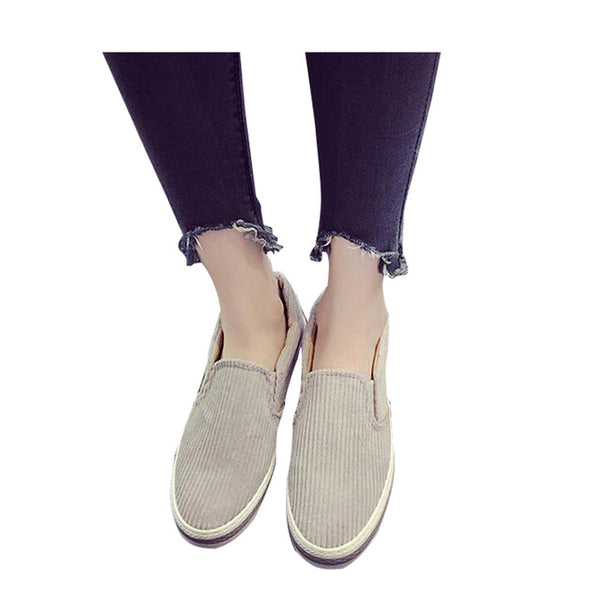 HEE GRAND Women's Flats For 2017 Spring Slip On Casual Shoes Woman Canvas Shallow Slip On Loaftes Women Vulcanize Shoes XWD5680