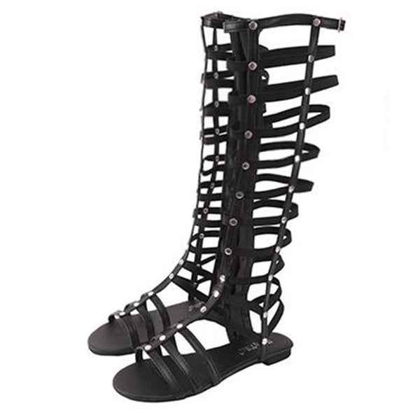 HEE GRAND Gladiator Sandals Women Rome Style Retro Slip on Woman Fashion Sandals Women Shoes XWZ4648
