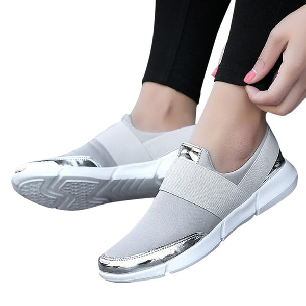 HEE GRAND Women Casual loafers Breathable Summer Flat Shoes Woman Slip on Casual Shoes 2018 New Flats Shoes size 35-42 XWC1276