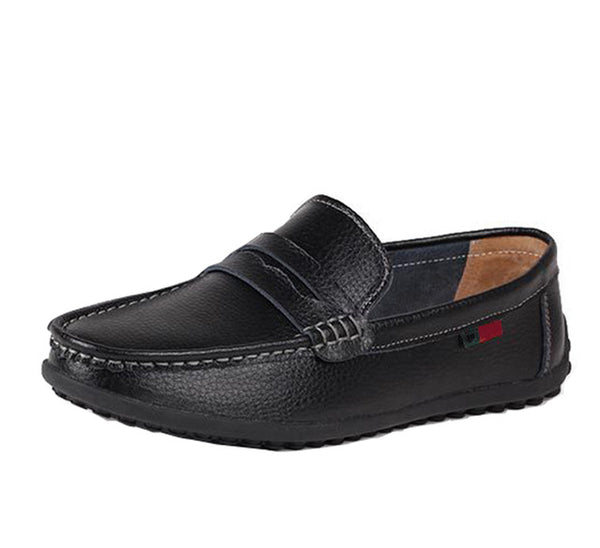 Spring new driving soft mens fashion pachwork slip-on casual leather shoes breathable sew soft loafers black white brown