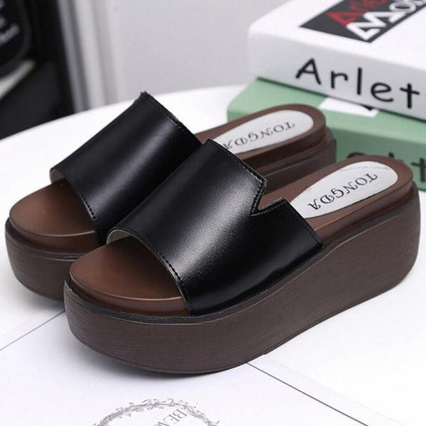 HEE GRAND 2018 Women New Slippers Flats with Platform Women Fashion Causal Slide fit for Indoor and Outdoor Shoes XWT1133