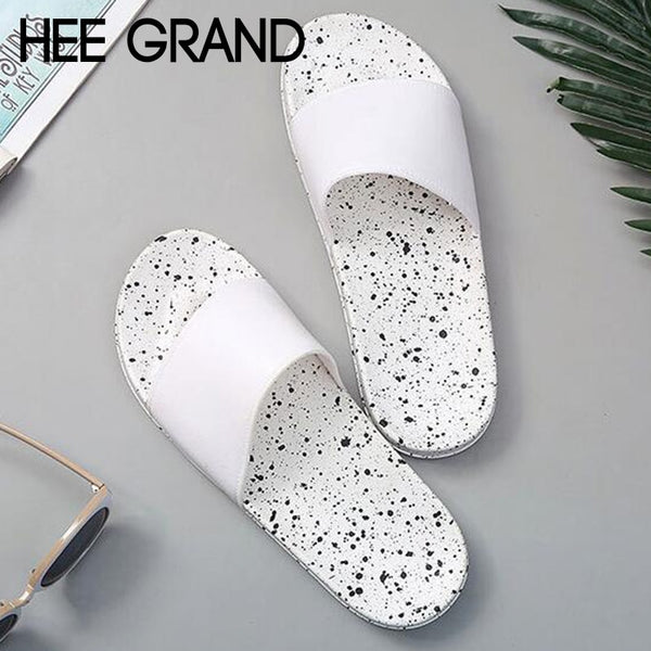 HEE GRAND Women Slippers Flats with Platform Women Fashion Causal Slide Waterproof BathRoom Slide Plain Shoes XWT1140
