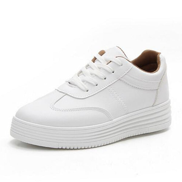 HEE GRAND 2018 Rivet Women Casual Shoes PU Leather Vamp Flats Comfortable Women Shoes Vulcanized Shoes Mujer Sneakers XWB153