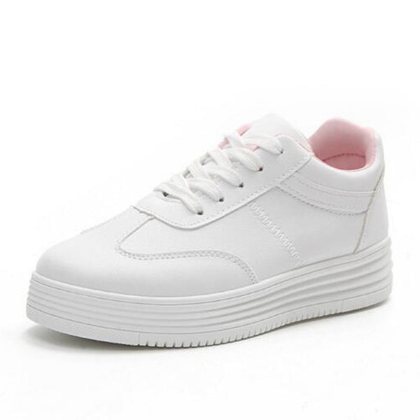 HEE GRAND 2018 Rivet Women Casual Shoes PU Leather Vamp Flats Comfortable Women Shoes Vulcanized Shoes Mujer Sneakers XWB153