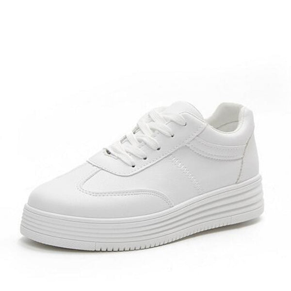 HEE GRAND 2018 Rivet Women Casual Shoes PU Leather Vamp Flats Comfortable Women Shoes Vulcanized Shoes Mujer Sneakers XWB153