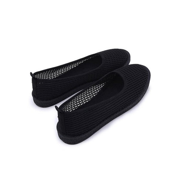 HEE GRAND Women Summer Flats Mesh Air Women Causal Shoes Fashion Slip-on Shoes Hollow Vamp Light and Breatheable XWZ4860