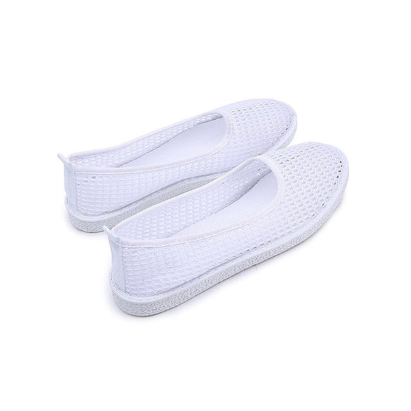HEE GRAND Women Summer Flats Mesh Air Women Causal Shoes Fashion Slip-on Shoes Hollow Vamp Light and Breatheable XWZ4860