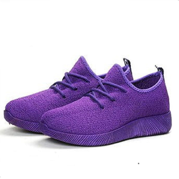 Women Sport Running Casual Lace Up Shoes Coconut Sports Shoes Student Flat Shoes