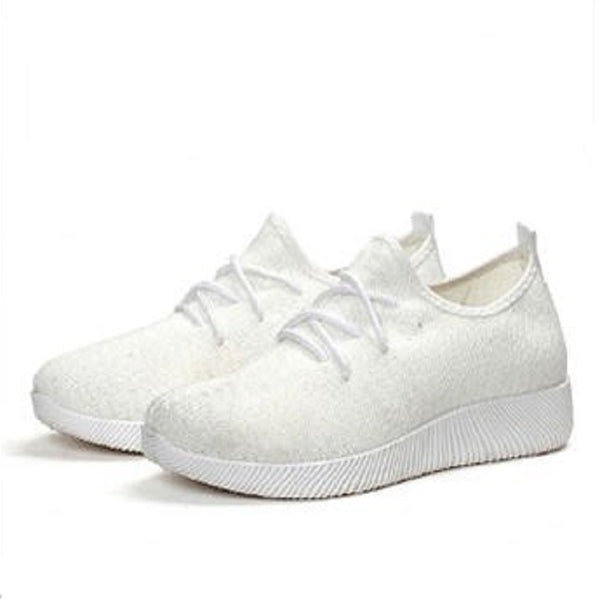 Women Sport Running Casual Lace Up Shoes Coconut Sports Shoes Student Flat Shoes