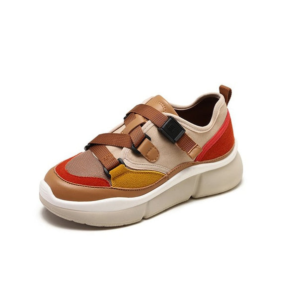 HEE GRAND 2018 New Arrival Women Flats Buckle Women Slip-on Causal Fashion Sneakers Platform with Mujer Shoes XWD6840