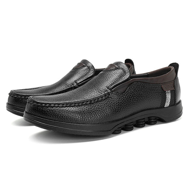 NIS Moccasins Loafers Flat Shoes Men Cow Leather Men Shoes Casual Slip On Large Size Flats Summer Soft Sole Flats For Driving