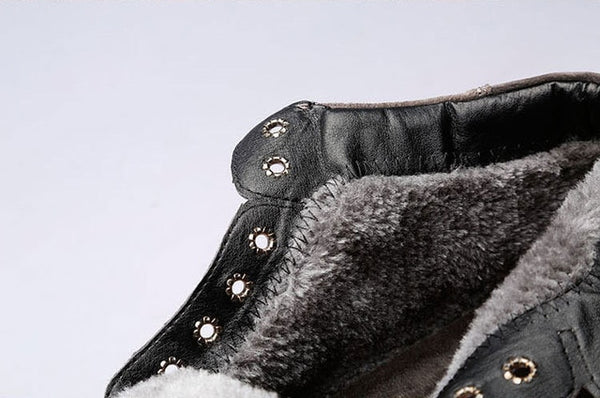 2018 Autumn Winter Boots Men Suede Leather Warm Winter Shoes Warm Plush Thick Hard Outsole Men's Boots Male Brand Ankle Botas