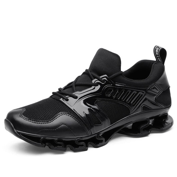NIS Breathable Mesh Sneakers Shoes Men Shock Absorbing Sport Shoes Casual Lace Up Mens Sneakers Soft PU Leather Footwears Tenis